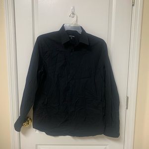 Like New Express Black Button Down Shirt. Size L 16-16.5 neck